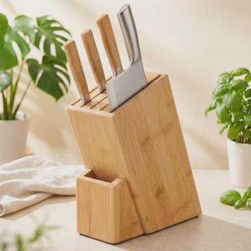 Massief Bamboe Messenblok - Keuken Organizer & Messenhouder, Huis en Inrichting, Verzenden, Nieuw