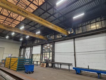 Demag enkelligger bovenloopkraan ± 17.000mm x 6.3t 001652U, Doe-het-zelf en Verbouw, Gereedschap | Overige machines, Ophalen, Gebruikt