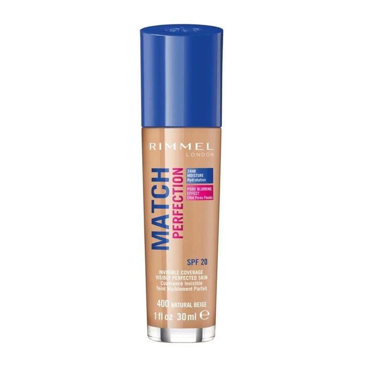 Rimmel London Match Perfection 400 Natural Beige Foundation, Sieraden, Tassen en Uiterlijk, Uiterlijk | Cosmetica en Make-up, Make-up