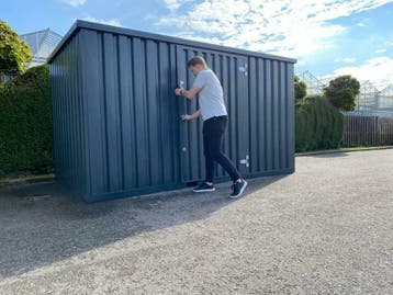 Handige opberg container voor in de tuin, Nieuw, Minder dan 250 cm, 200 tot 400 cm, Schuur