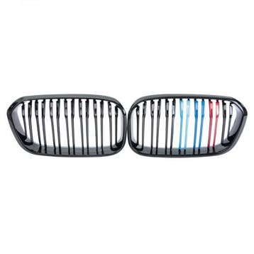 Grill Nieren BMW F20/F21 15-19 Glans Zwart Dubbel Spaak M, Ophalen of Verzenden, Nieuw