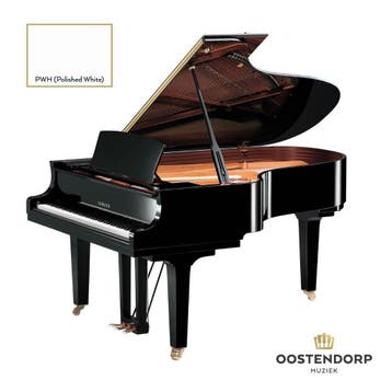 Yamaha C5X PWH messing vleugel, Muziek en Instrumenten, Piano's, Nieuw, Wit, Vleugel