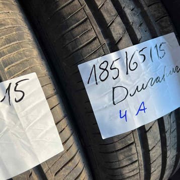 2 x Duration 185-65-15 Zomerbanden 6mm, Gebruikt, 15 inch, Band(en), Personenwagen