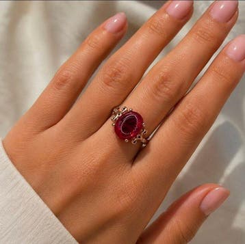 Zonder minimumprijs - Ring - 18 karaat Zilver, Geel goud -, Nieuw