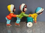 Wind-up Toy ‘Eskimos on Roller Skates’ in its Original Box —