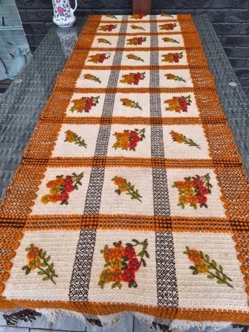 Kelim - 200 cm - 61 cm - Kilim-loper uit de jaren zeventig, Nieuw