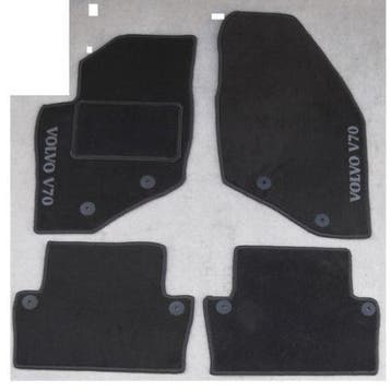 Volvo V70 III 2007-2016 CLASSIC velours automatten met LOGO, Verzenden, Nieuw