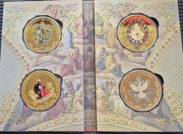 Duitsland. Medaille set Trinidad De Heilige Drie-eenheid,