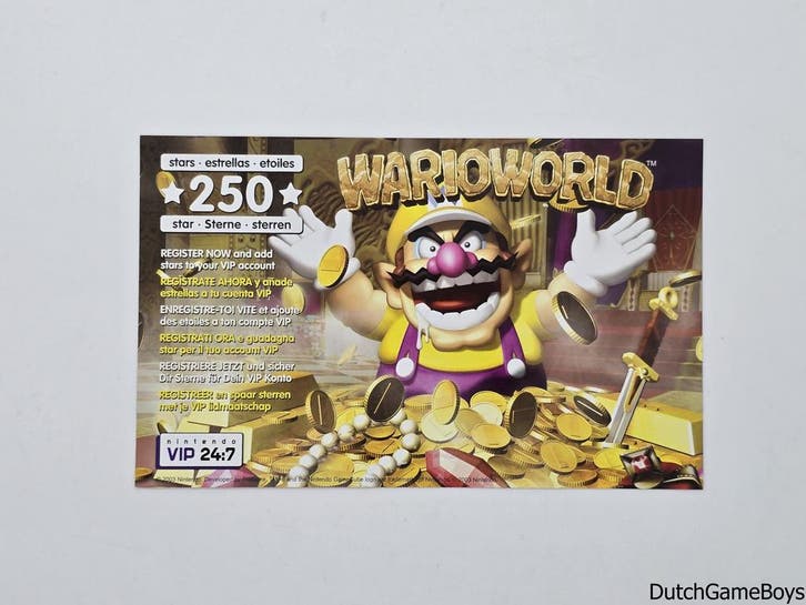 Nintendo Gamecube - Wario World - Vip Points Card, Spelcomputers en Games, Games | Nintendo GameCube, Gebruikt, Verzenden