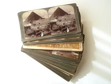 31 antique stereoviews of Egypt - rare 3d stereo photos of