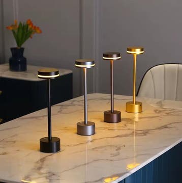LED Paddenstoel Tafellamp – Oplaadbaar Touchlamp met 3 Kleur, Verzenden, Nieuw