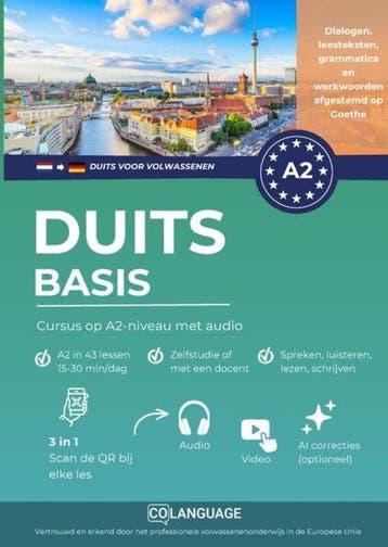 9791388253577 Duits A2 basis: cursus op A2-niveau met aud..., Verzenden, Nieuw, Colanguage Academy