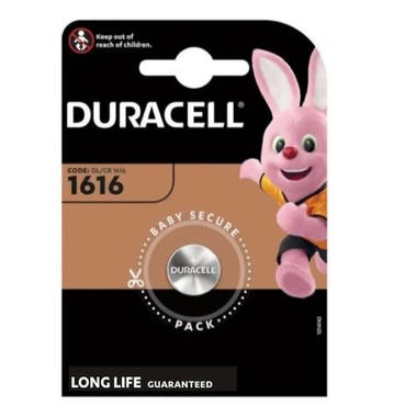 Duracell Knoopcel batterij Lithium CR1616 blister 1, Ophalen of Verzenden, Nieuw