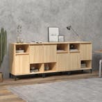 vidaXL Dressoirs 3 st 60x35x70 cm bewerkt hout sonoma, Verzenden, Nieuw, 50 tot 100 cm, 25 tot 50 cm