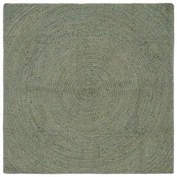 vidaXL Vloerkleden Olijfgroen 120 x 120 cm Jute, Verzenden, Nieuw