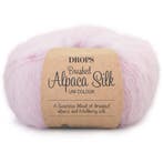 DROPS Brushed Alpaca Silk Uni Colour - 12 poederroze - Wol, Ophalen of Verzenden, Nieuw