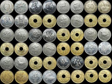 Cookeilanden, Kroatië, Korea, Zuid-Afrika, Spanje. 24 Coins