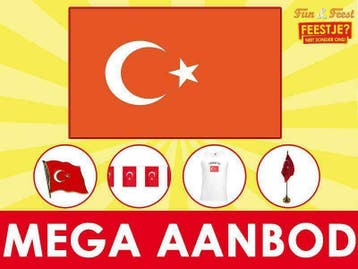 Turkse vlaggen - vlaggen Turkije binnen 24 uur geleverd, Diversen, Ophalen of Verzenden, Nieuw