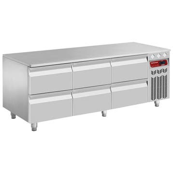 Gekoeld onderstel, 6x1/2 laden GN1/1-h 100 mm, Verzenden, Nieuw in verpakking, Koelen en Vriezen