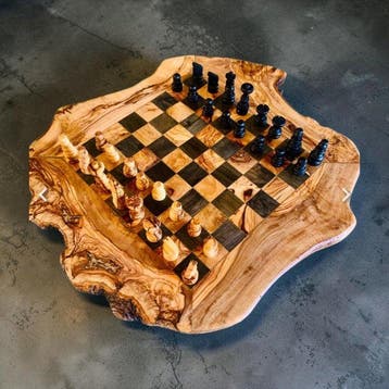 Schaakspel - Bois d’Olivier – Sans prix de réserve - Hout