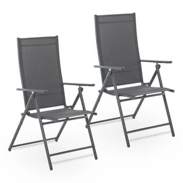 Tuinstoel / Kampeerstoel Calena - Set van 2 - Opvouwbaar - V, Verzenden, Nieuw