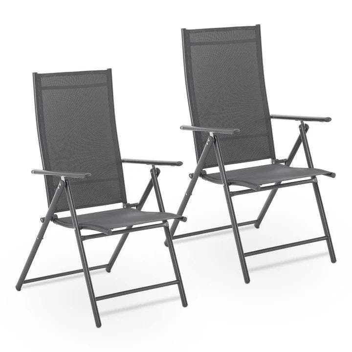 Tuinstoel / Kampeerstoel Calena - Set van 2 - Opvouwbaar - V, Tuin en Terras, Tuinstoelen, Nieuw, Verzenden