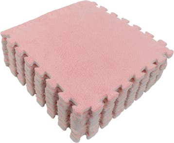 Eco Toys Roze Pluche Schuimrubber Speelmat, Verzenden, Nieuw
