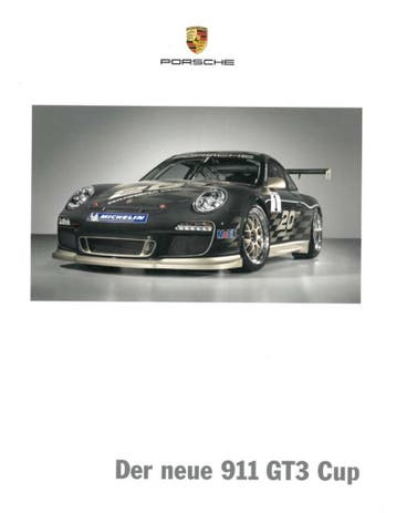 2009 PORSCHE 911 GT3 CUP BROCHURE DUITS, Boeken, Nieuw, Porsche, Author