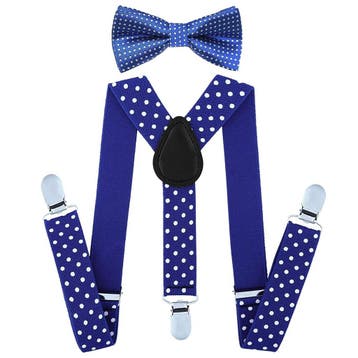 Fako Fashion - Kinder Bretels Met Vlinderstrik - Stippen -, Verzenden, Nieuw