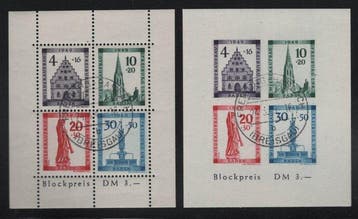 Geallieerde bezetting - Duitsland (Franse zone) 1949 -, Gestempeld