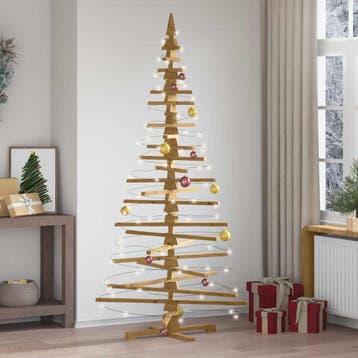 vidaXL Houten kerstboom KOTKA Massief grenenhout, Verzenden, Nieuw