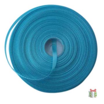 2 meter satijnlint 7 mm breed – blauw (Lint voor armbandje, Ophalen of Verzenden, Nieuw, Draad