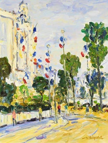 Jean Levasseur (1935 - 2024) - 14 Juillet à Trouville, Antiek en Kunst, Kunst | Schilderijen | Klassiek