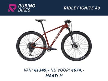 RIDLEY IGNITE A9 SX EAGLE (M) - 50% KORTING - MOUNTAINBIKE, Hardtail, Heren, Nieuw, Schijfrem