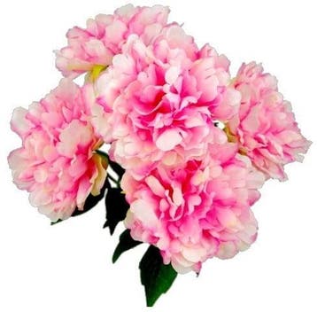 Pioen Boeket Grote Pioenen Pink Zijdenbloem 44 cm per stuk, Ophalen of Verzenden, Nieuw