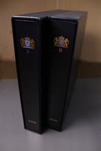 Nederland 1852/1969 - 2 lege DAVO LX voordrukalbums deel I +, Gestempeld