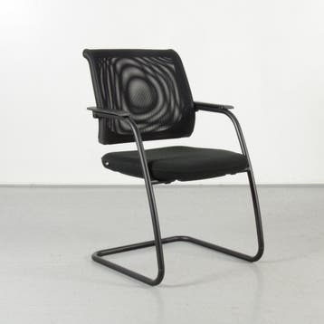Sedus NW-233 vergaderstoel , zwart mesh, slede frame, Ophalen of Verzenden, Nieuw