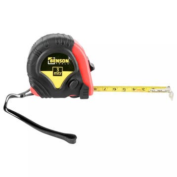 Benson Meetlint - Rubber Behuizing - 3 Meter - 19 mm - Li..., Ophalen of Verzenden, Nieuw