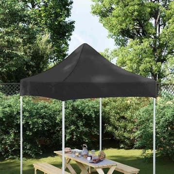 vidaXL Partytentdak 270 g/m² 2x2 m zwart, Verzenden, Nieuw, Partytent