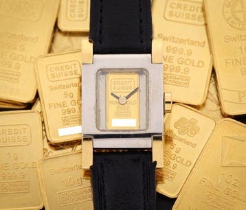 Credit Suisse - Ingot Watch 1g Fine Gold 999.9 - Zonder, Nieuw