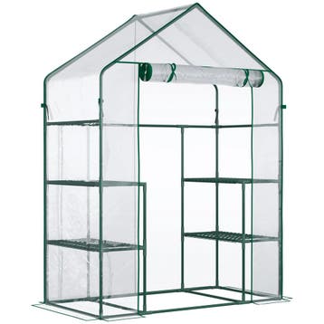 Foliekas Bevaarbaar Tomatenkas 142x73x195cm Met 6 Planken, T, Tuin en Terras, Verzenden