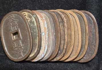 Japan. 100 Mon 100 Mon Tenpo Tsuho (1835-1870) Lot of