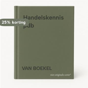 Handelskennis pdb 9789001092276 VAN BOEKEL, Boeken, Verzenden, Gelezen, VAN BOEKEL