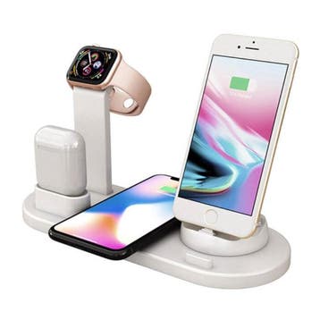 4 in 1 Oplaadstation voor Apple iPhone / iWatch / AirPods -, Telecommunicatie, Mobiele telefoons | Telefoon-opladers, Verzenden