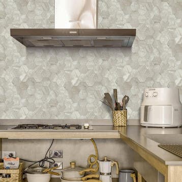 Zelfklevende Mozaïek Tegel - Afimera Stone Taupe Hexagon XL, Huis en Inrichting, Ophalen of Verzenden, Nieuw