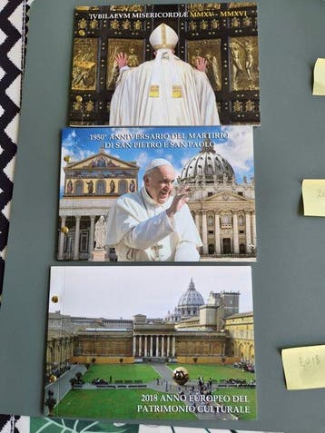 Vaticaan. 2 Euro 2016/2018 (3 monnaies) (Zonder