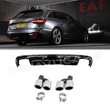 S4 Look Diffuser voor Audi A4 B9.5 S line Facelift, Ophalen of Verzenden