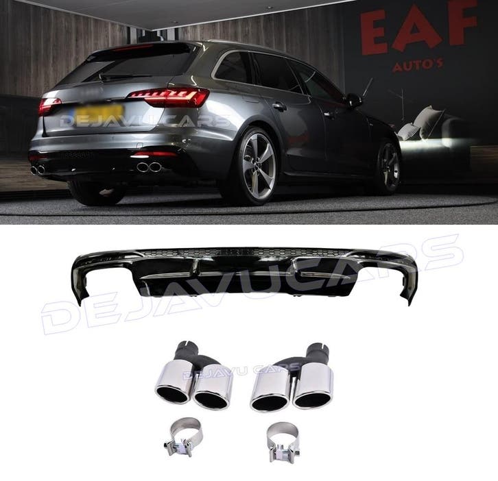 S4 Look Diffuser voor Audi A4 B9.5 S line Facelift, Auto diversen, Tuning en Styling, Ophalen of Verzenden
