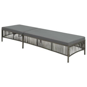 Tuinbed PE Rattan - 34% Korting | B-keuze, Tuin en Terras, Ophalen of Verzenden, Nieuw, Rotan, Verstelbaar