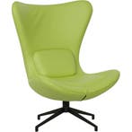 Leren draaifauteuil Soul - Toledo Lime (felgroen) -, Huis en Inrichting, Fauteuils, Bohemian, Modern, Scandinavisch, Nieuw, Ophalen of Verzenden
